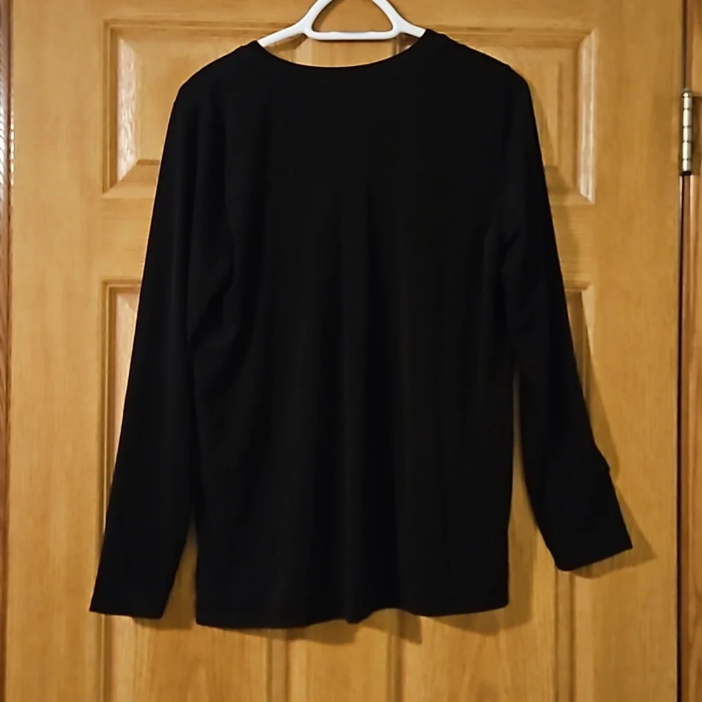 Michael Kors blouse NWT sz.M NWT with gold zipper - Picture 7 of 9
